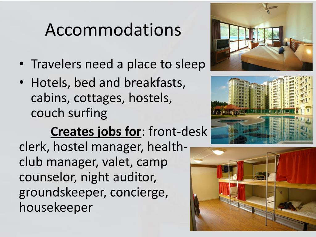 tourism the accommodation sector