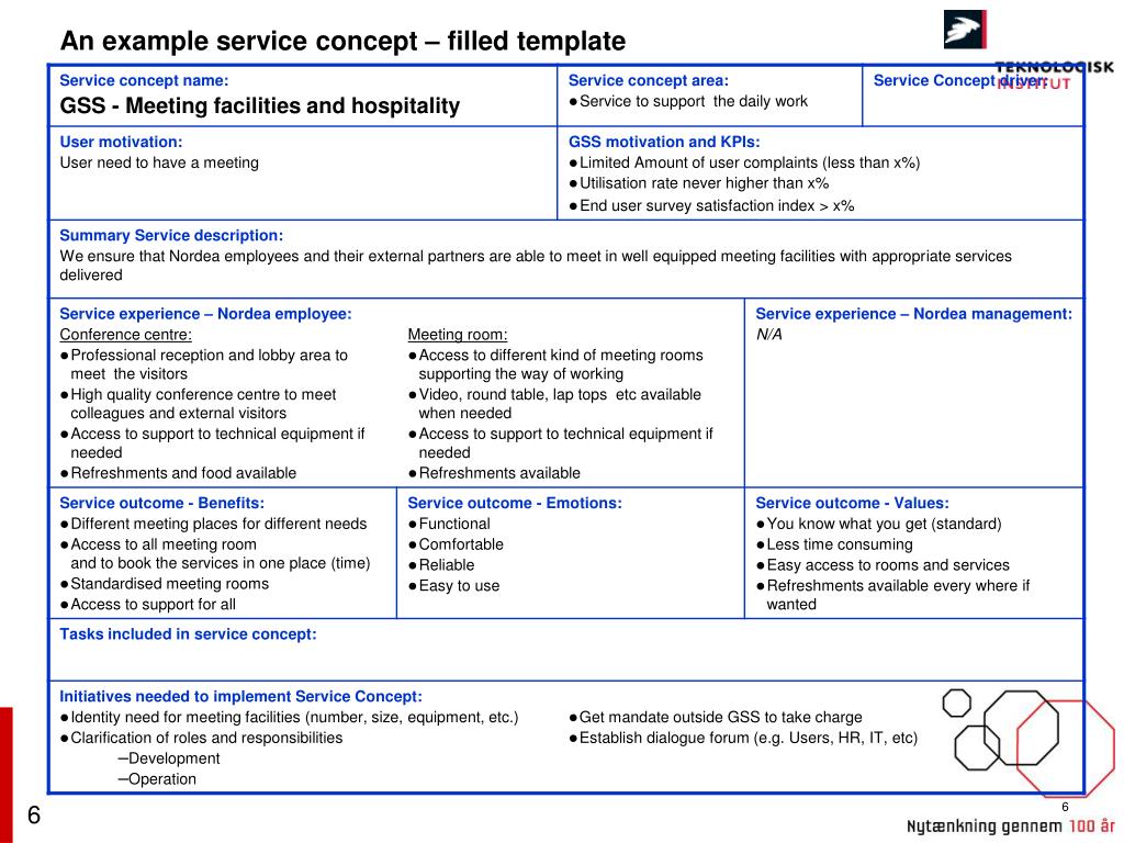 Service Creation Example PPT - Enterprise arkitektur – Innovation fra teori til praksis ...
