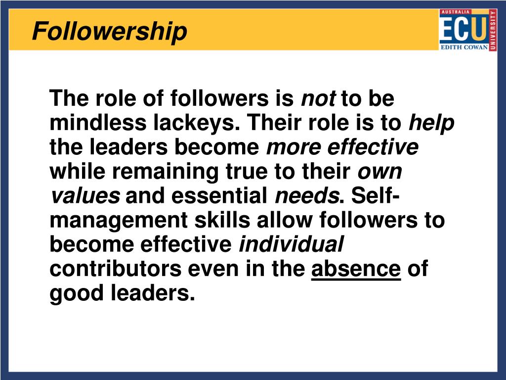 followership and servant leadership essay blc