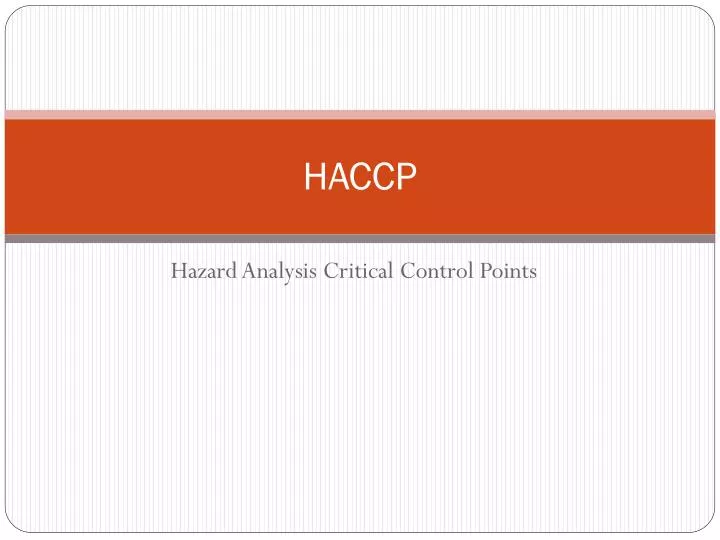 PPT HACCP PowerPoint Presentation Free Download ID 1645134