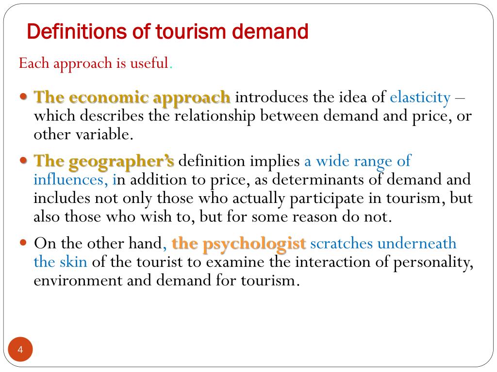 definition of tourism demand