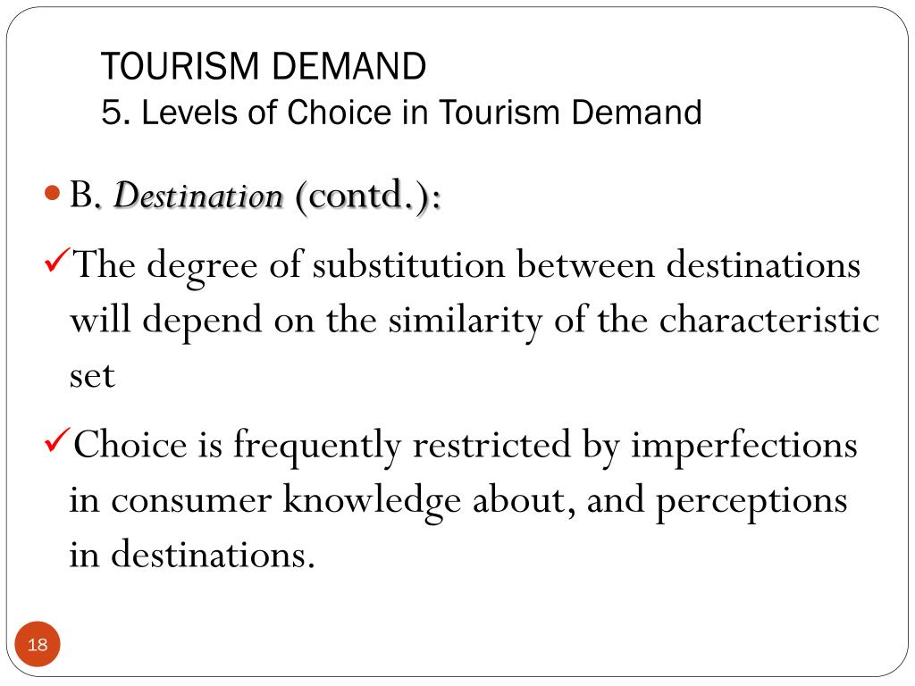 tourism demand types