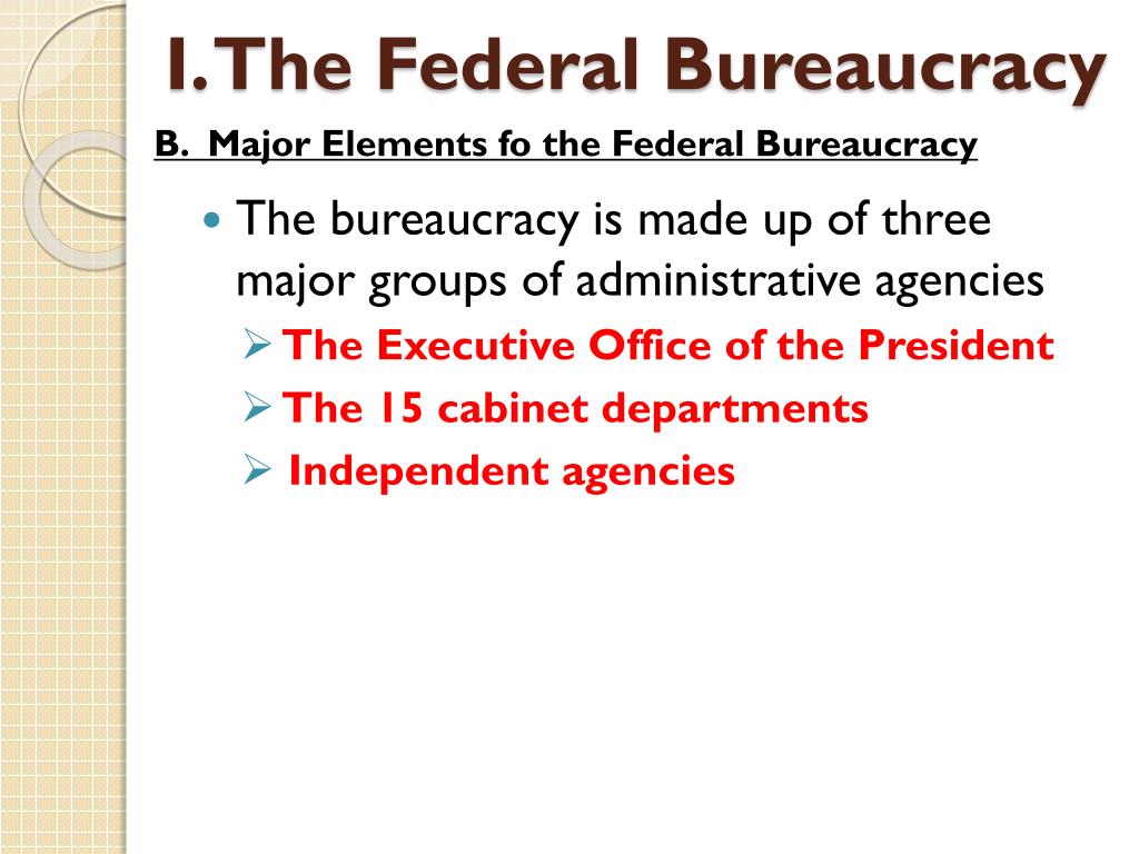 The Main Elements Of A Bureaucracy