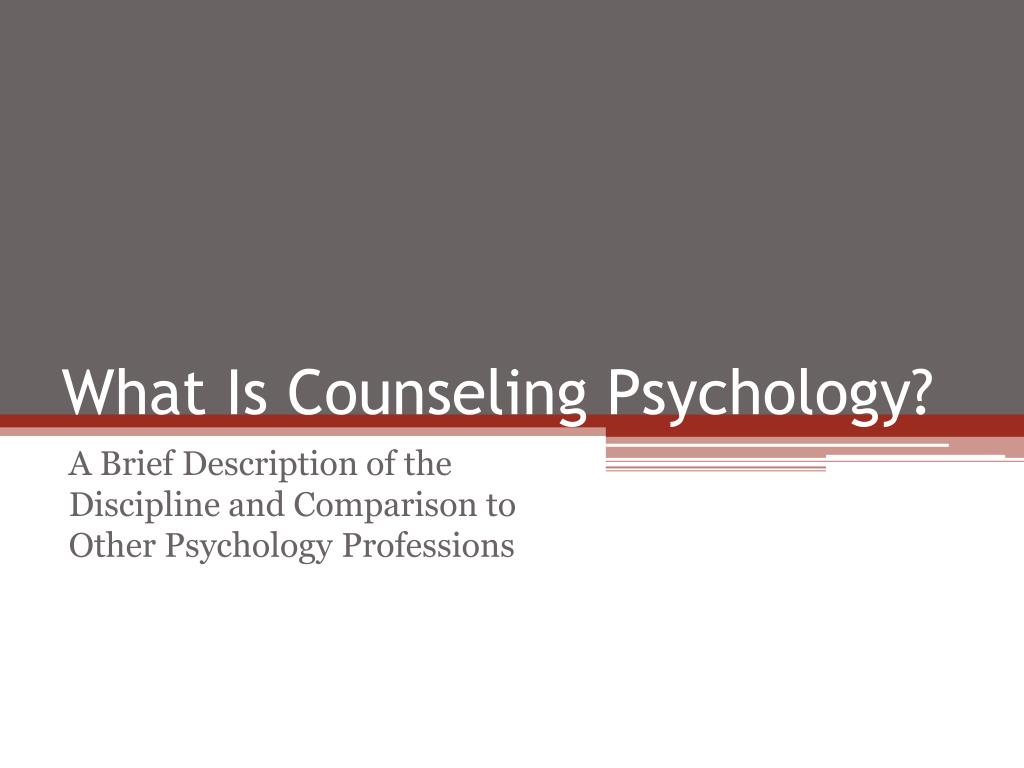 counseling psychology thesis