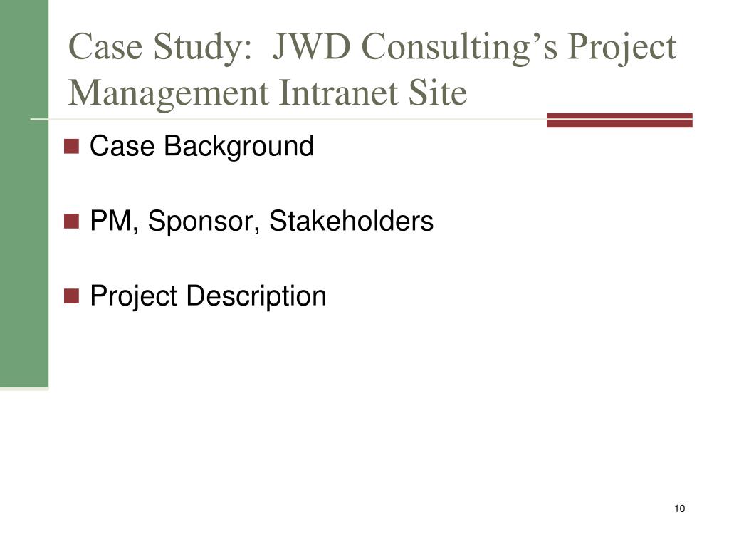 jwd consulting case study