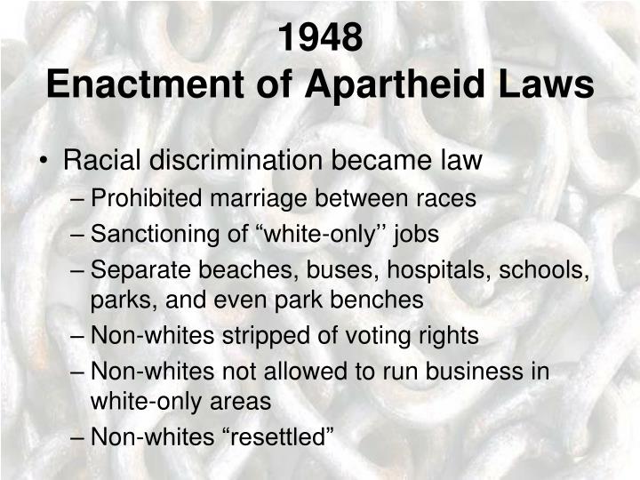 essay on apartheid law