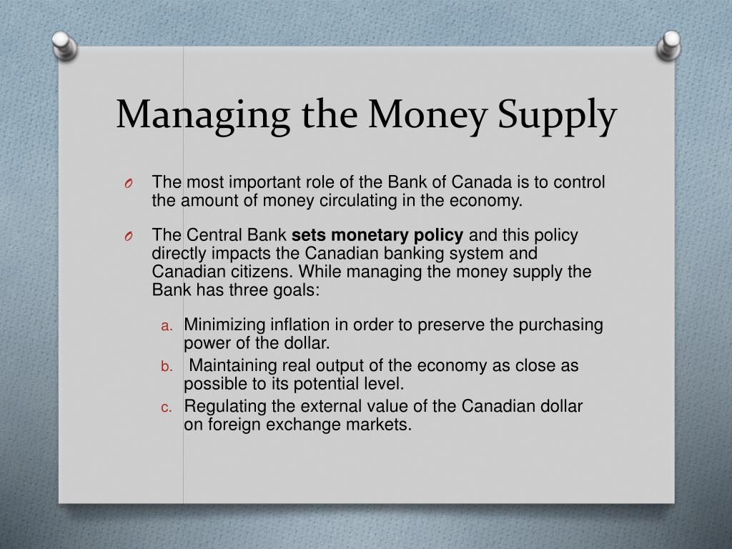 PPT Money & The Bank of Canada PowerPoint Presentation, free download
