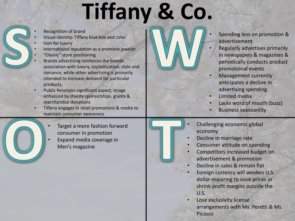 Tiffany and shop co promotion