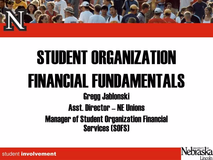 student organization financial fundamentals n.