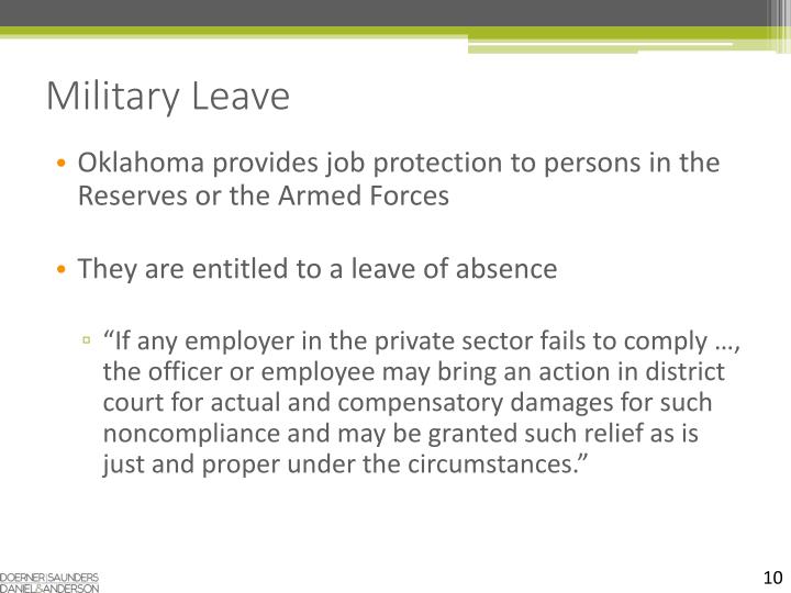 Job rights military leave reservists