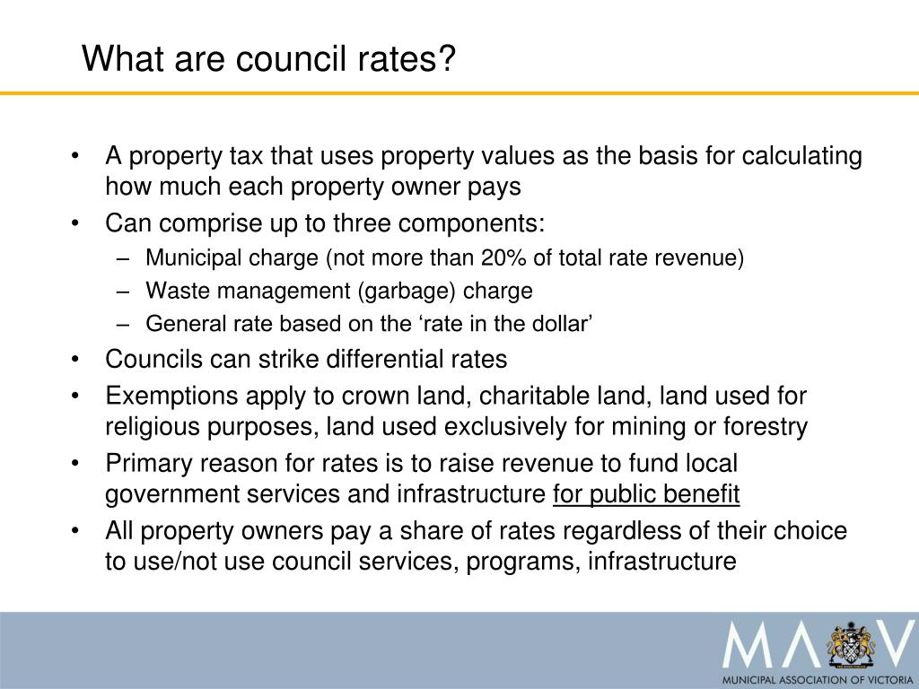 PPT - Victorian Council Rates and Financial Management PowerPoint ...