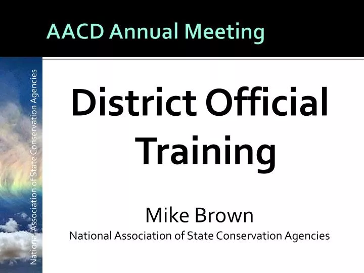 aacd annual meeting n.