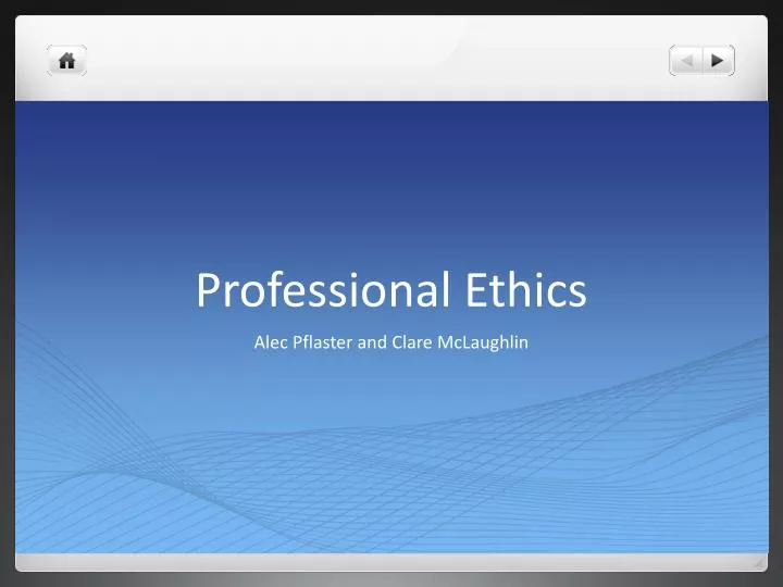 PPT - Professional Ethics PowerPoint Presentation, Free Download - ID ...