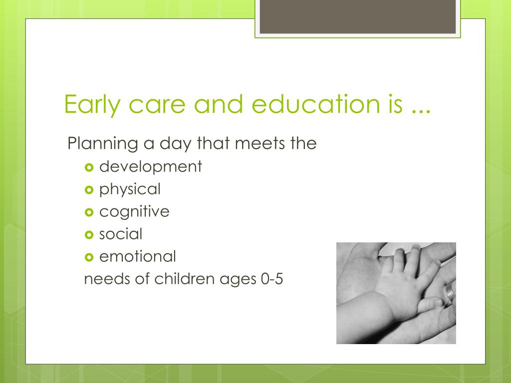 PPT - Child Care and ECE Early Childhood Education PowerPoint ...