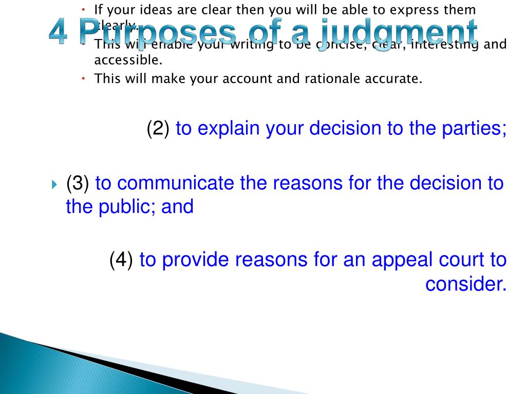 PPT Judgment Writing PowerPoint Presentation, free download ID1650147
