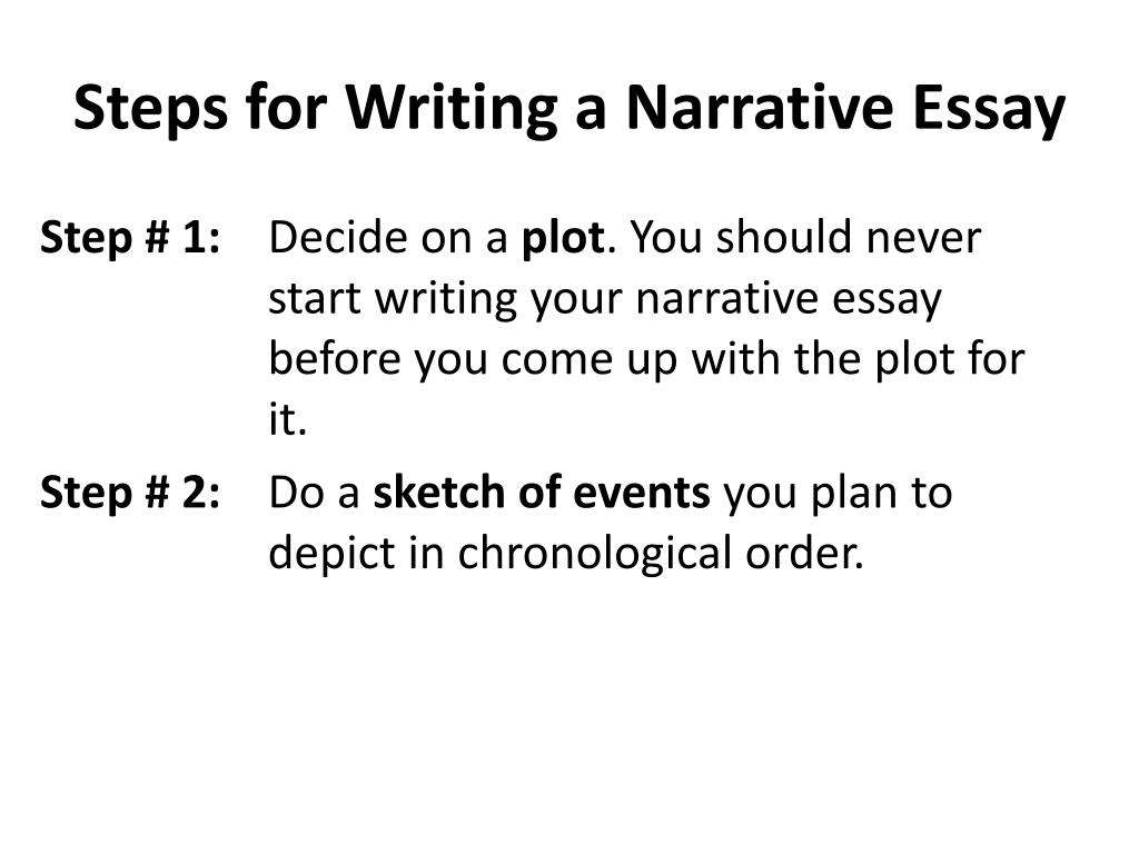 how to write narrative essay step by step