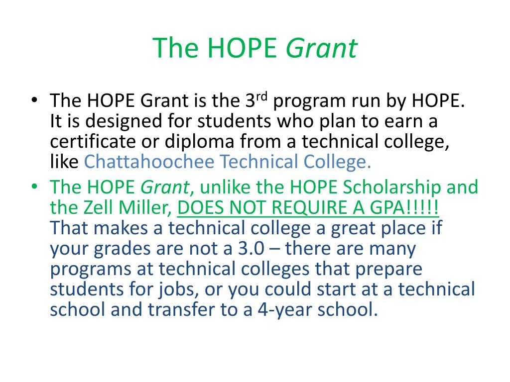 PPT The Financial Aid Process and HOPE updates PowerPoint Presentation ID1650251