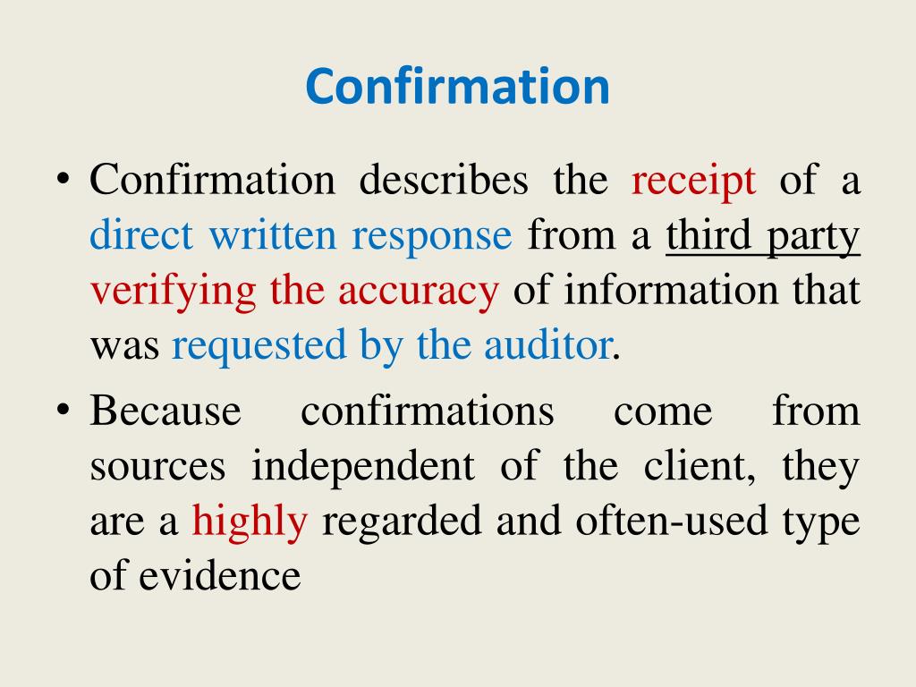 PPT - Main Types of Audit Evidence PowerPoint Presentation  
