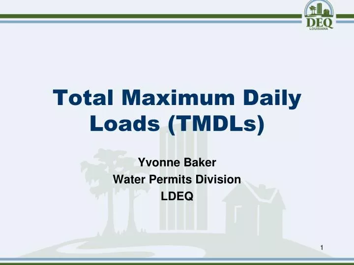 total maximum daily loads tmdls n.