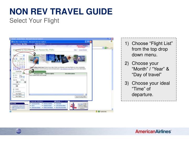 PPT Non Revenue Travel Planning PowerPoint Presentation ID1650945