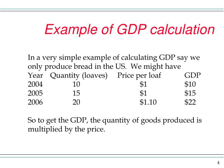how to calculate gdp