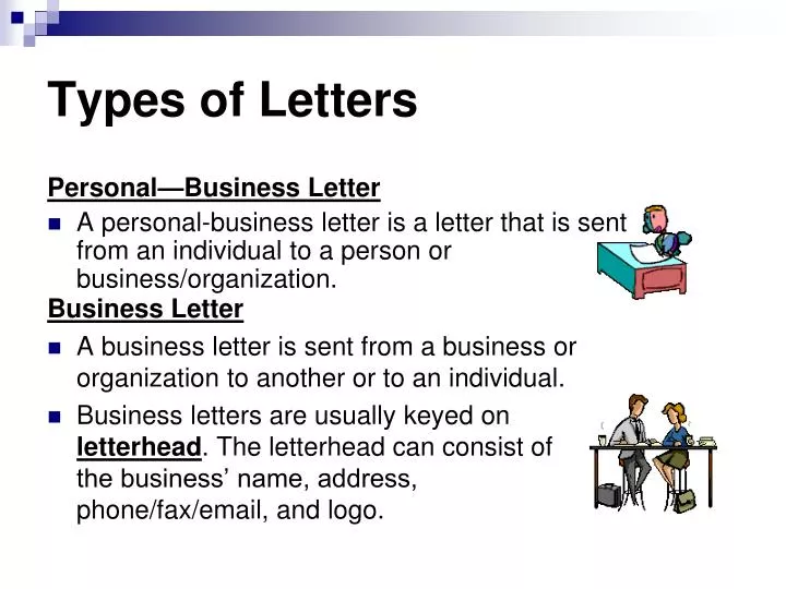 Types of letters