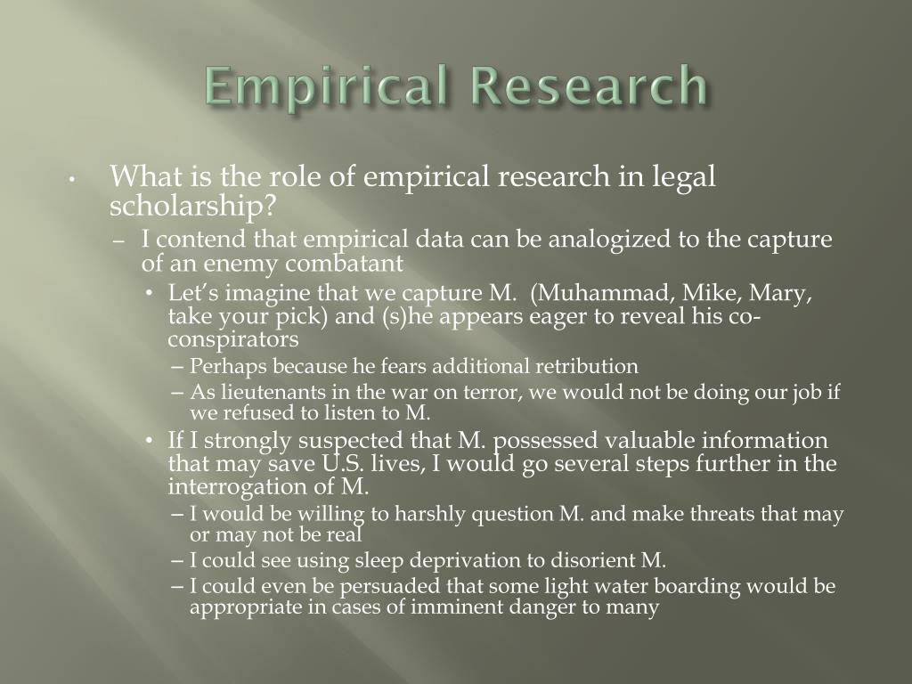 empirical research in law