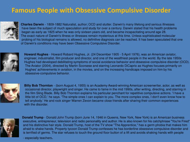 a study of obsessive compulsive disorder ocd For the most part, obsessive compulsive disorder (ocd) is generally caused by two things - a shameful identity usually stemming from something shameful or a certain sin in the person's past - bondage to fear quite possibly caused by a spirit of fear a shameful identity shame plays a big role in obsessive compulsive disorder (ocd. a study of obsessive compulsive disorder ocd For the most part, obsessive compulsive disorder (ocd) is generally caused by two things - a shameful identity usually stemming from something shameful or a certain sin in the person's past - bondage to fear quite possibly caused by a spirit of fear a shameful identity shame plays a big role in obsessive compulsive disorder (ocd.