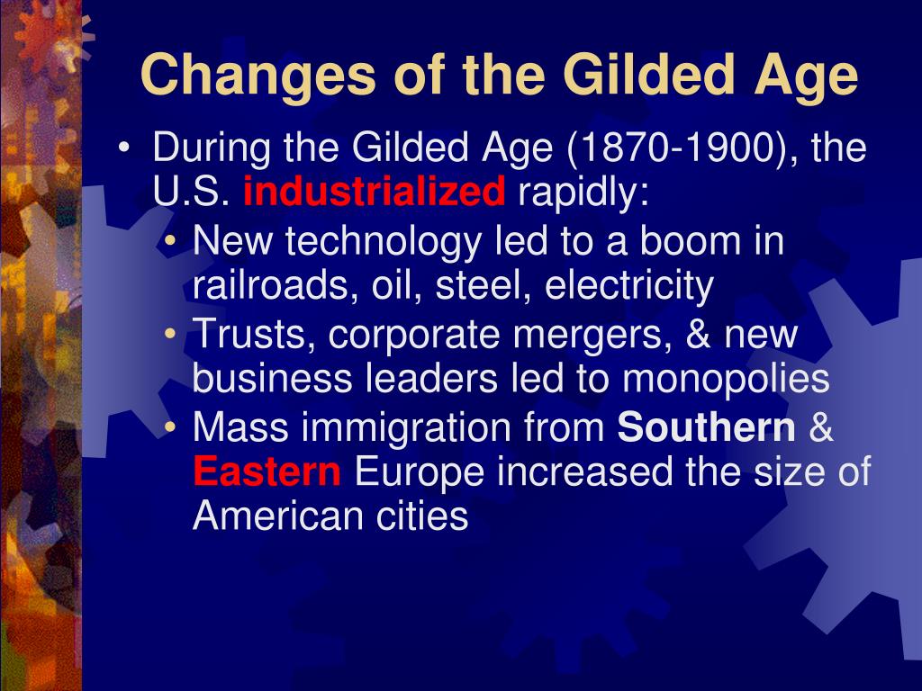 PPT The Gilded Age PowerPoint Presentation, free download ID1651808