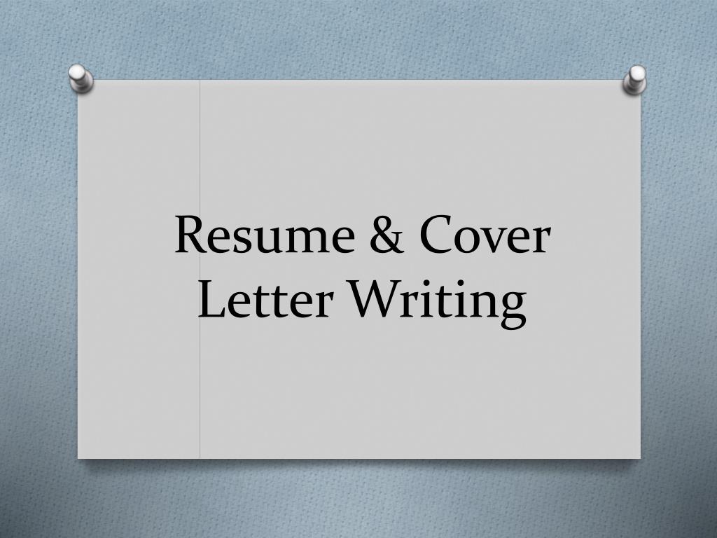 application letter and resume ppt