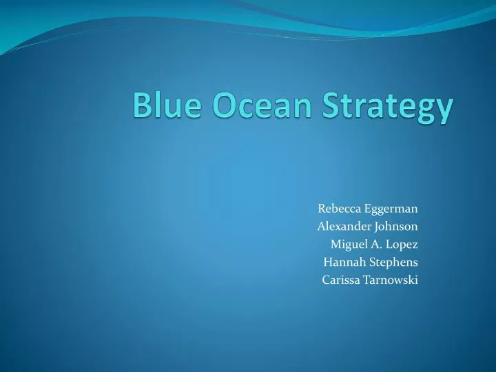 Blue Ocean Strategy download the new version Blue Ocean Strategy download the new version