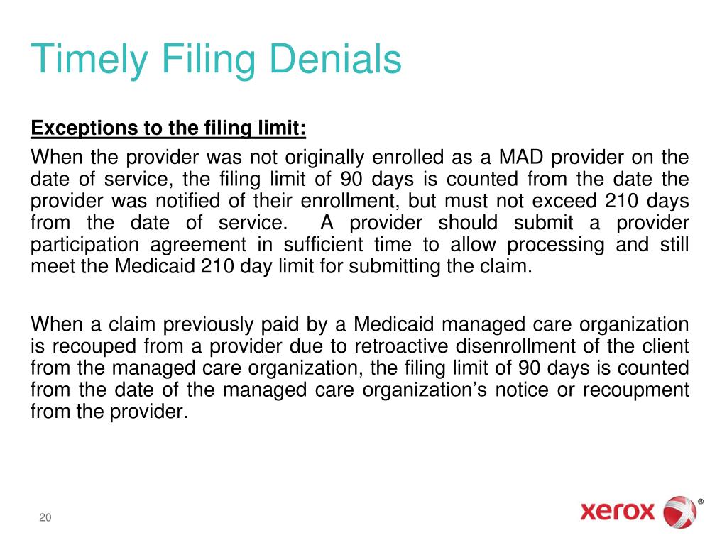 timely filing limit for meritain health