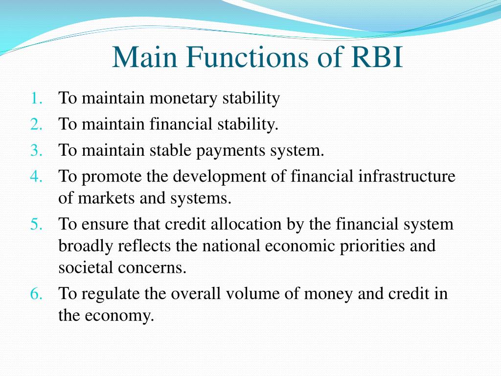 case study on functions of rbi