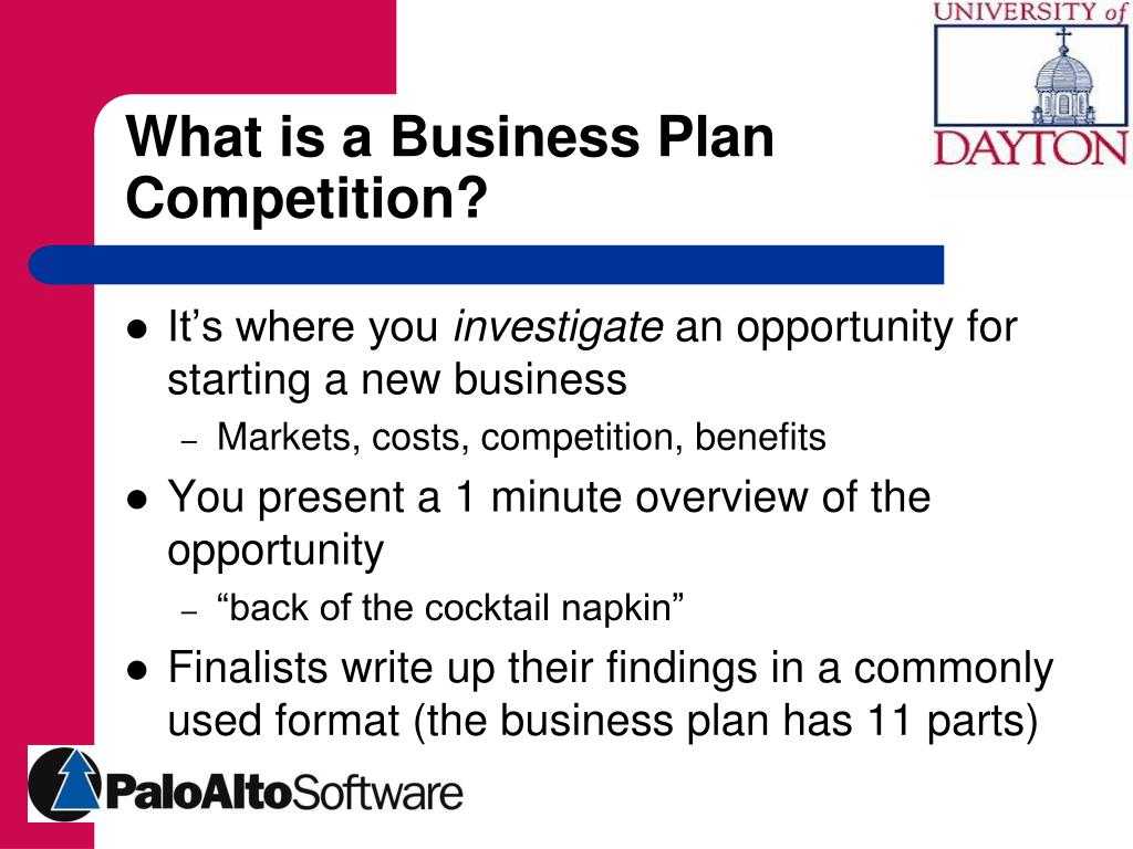 what is a business plan competition