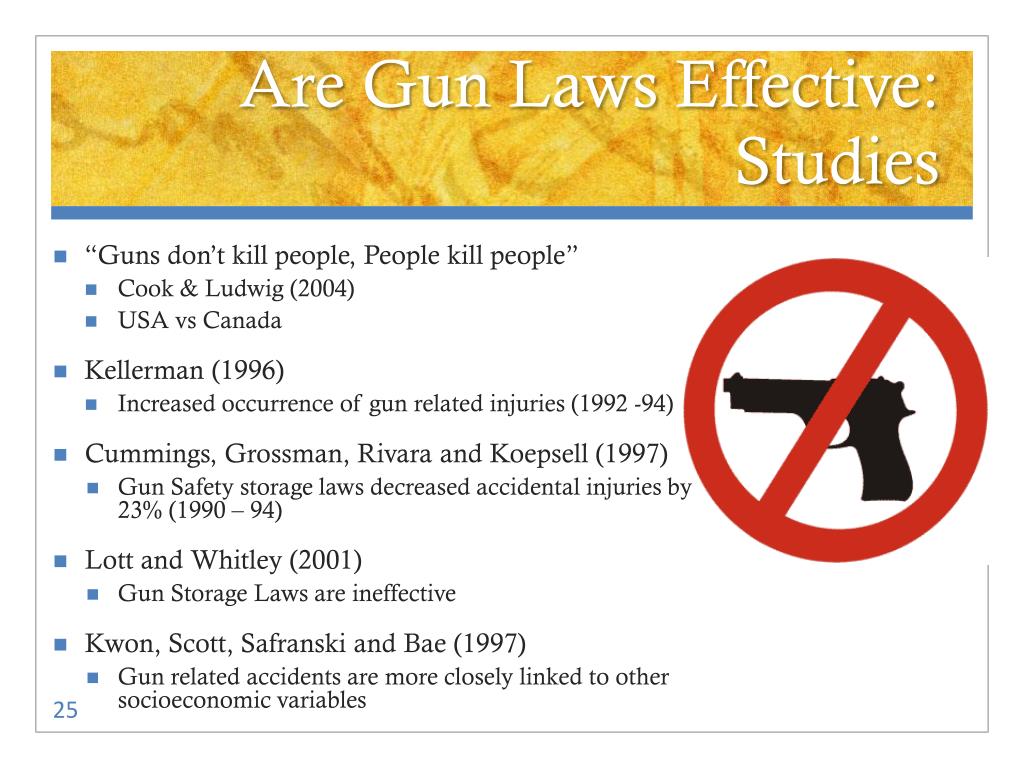 oral presentation on gun laws