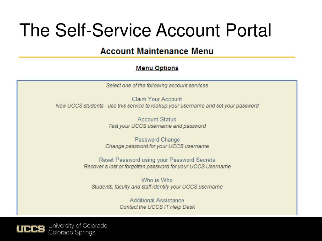 Ppt Self Service Portal Solves The Forgotten Password Dilemma