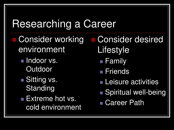 ppt 1 02 establish personal and organizational goals powerpoint researching a career