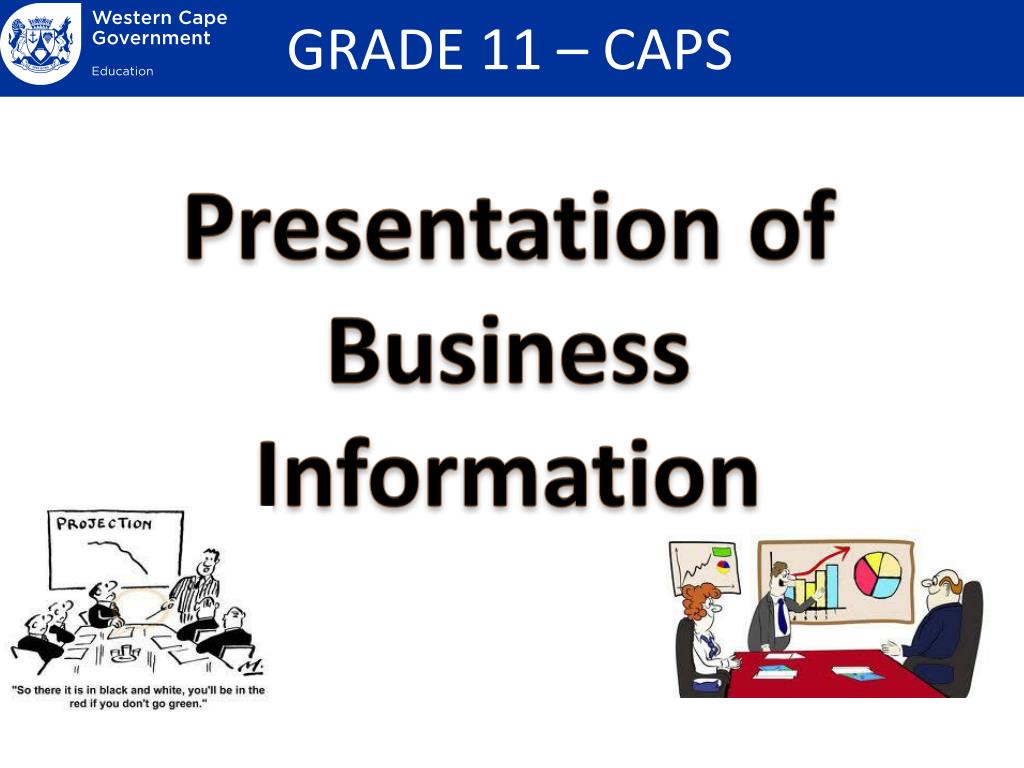 presentation of business information grade 11 pdf