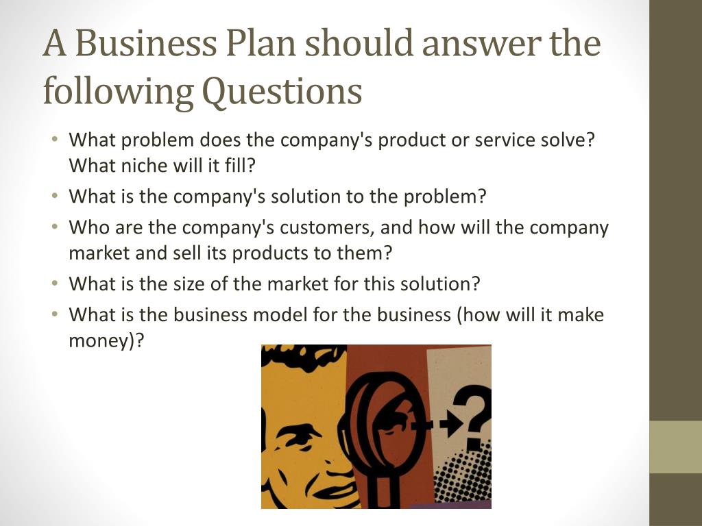 questions and answers on business plan