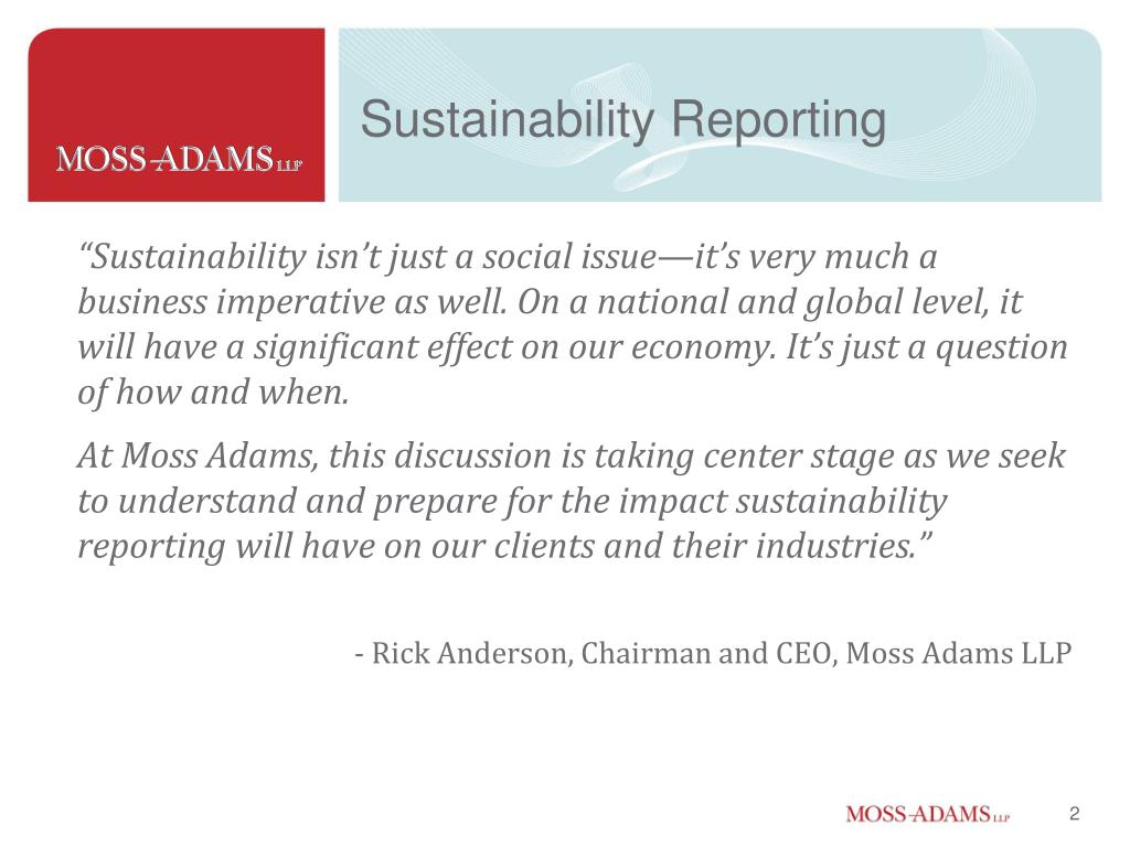 PPT Sustainability Reporting and Corporate Social Responsibility