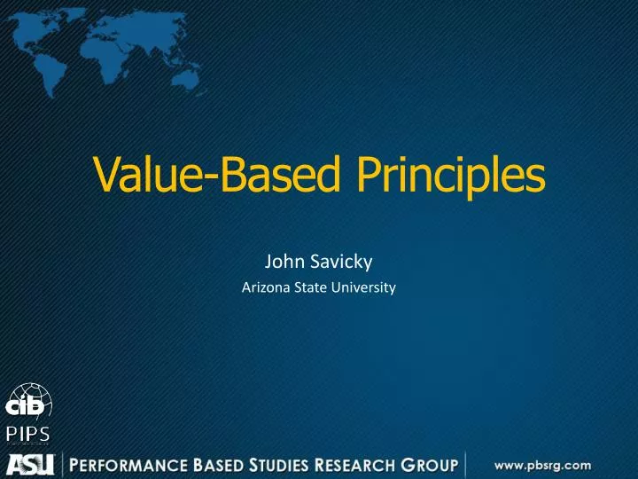 PPT - Value-Based Principles PowerPoint Presentation, free download ...