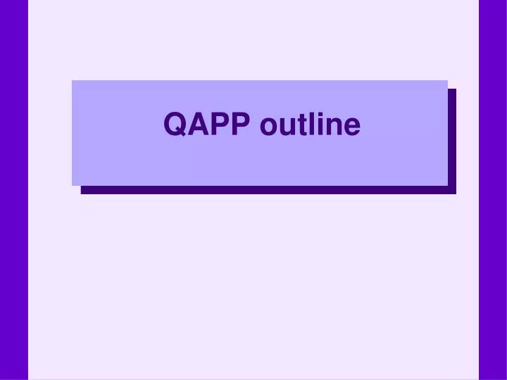 qapp outline n.