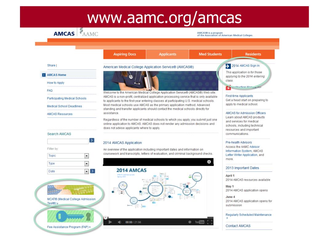 PPT Completing the 2015 AMCAS Application PowerPoint Presentation
