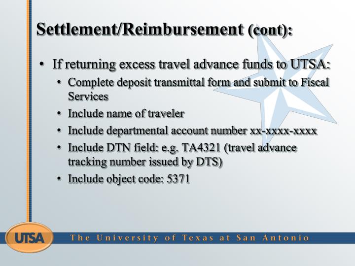 travel advance