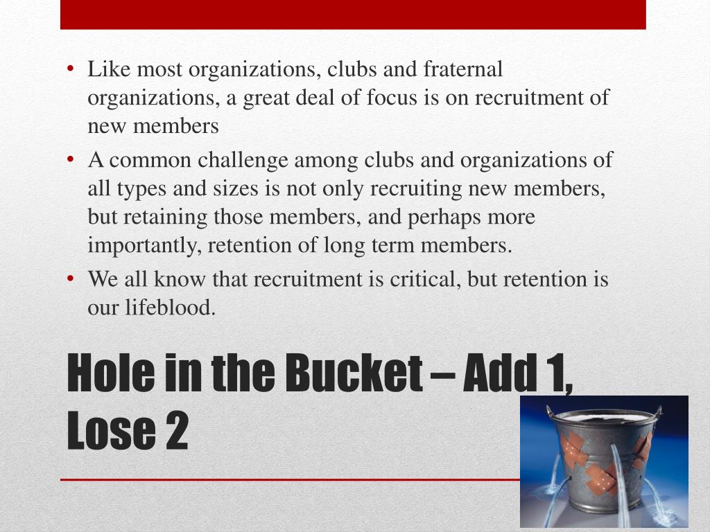 PPT Is there a Hole in your Bucket? PowerPoint Presentation, free