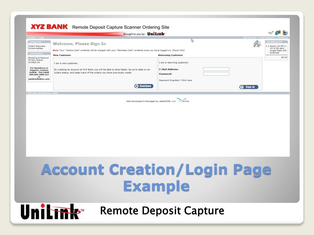 Remote Capture Credit PPT - Remote Deposit Capture PowerPoint Presentation, free download ...