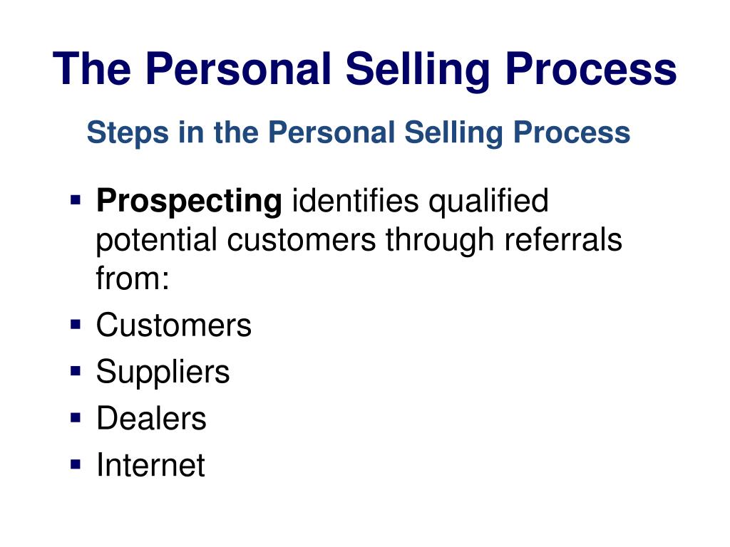 presentation in personal selling process
