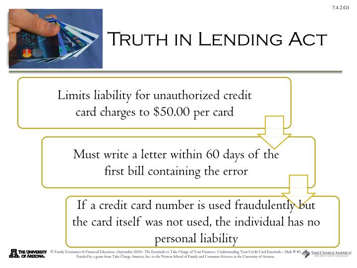 truth in lending act essay Truth in lending act defined and explained with examples truth in lending act is a law that protects consumers from unfair credit practices. truth in lending act essay Truth in lending act defined and explained with examples truth in lending act is a law that protects consumers from unfair credit practices.