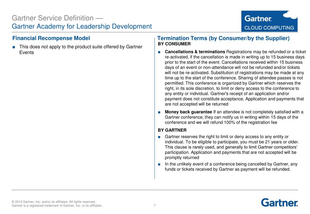 PPT Gartner GCloud Service Definition PowerPoint Presentation, free