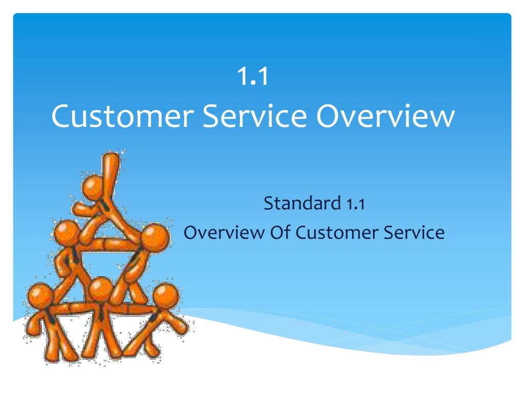customer service overview presentation